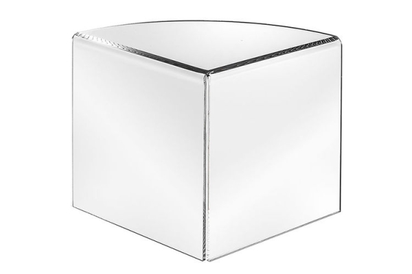 Tafelstandaard hoekmodel met ronding 15 cm hoog