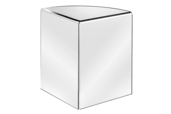 Tafelstandaard hoekmodel met ronding 20 cm hoog